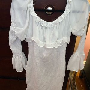 Fashion Nova Kiss And Tell Smocked Mini